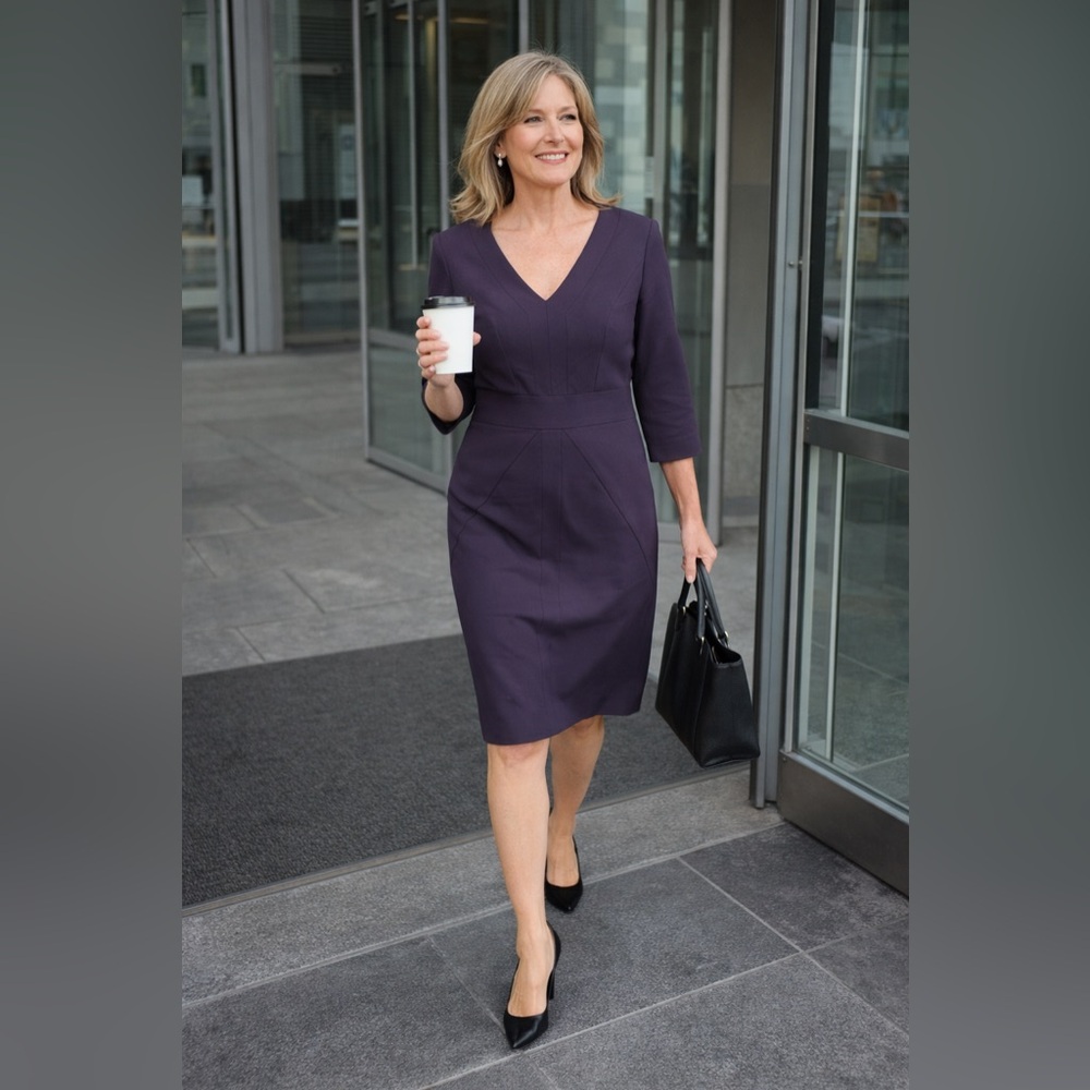 Classiques Entier Purple Midi Dress